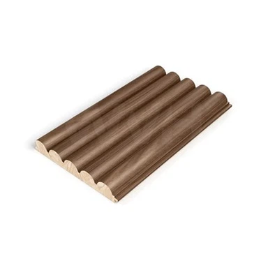 Επένδυση τοίχου από μασίφ ξύλινη επένδυση Τοίχων μισοστρογγυλής μεμβράνης PVC